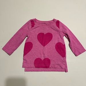 🌟5/$25 OshKosh Long Sleeve Heart Tee Size 12 Months